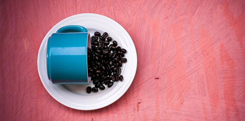 espresso beans in cup