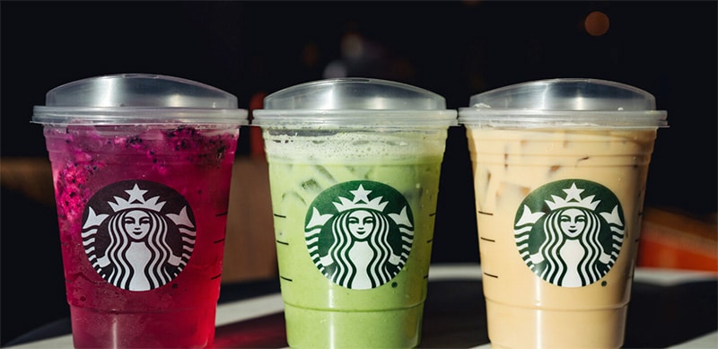 starbucks caffeine free drinks