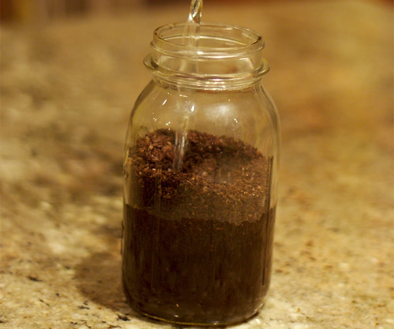 cold brew coffee being made