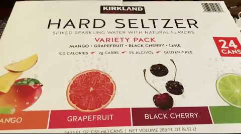 kirkland hard seltzer box