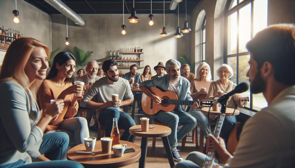 live music in cafe